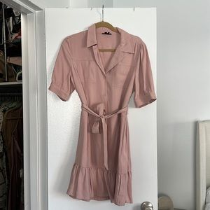 Paige pink collared dress